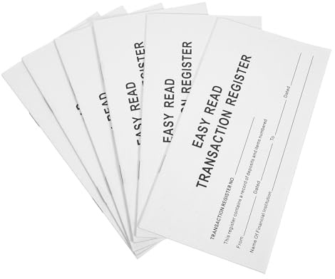 Hoement Set da 6 Libri Contabili in Carta Design Essenziale e Facile Consultazione la Gestione Finanziaria Personale e Registro delle Spese