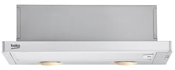 Beko CTB 6250 XH Dunstabzugshaube, Teleskophaube, Lüfterbausteine, 59.80 cm breit, 3 Lüfterstufen, Metallfettfilter, Edelstahl