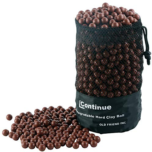 1500 Pieces Diameter 3/8 Slingshot Ammo Biodegradable Hard Clay Ball - Coffee.