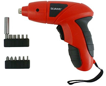 Destornillador eléctrico sin cable con 12 puntas intercambiables