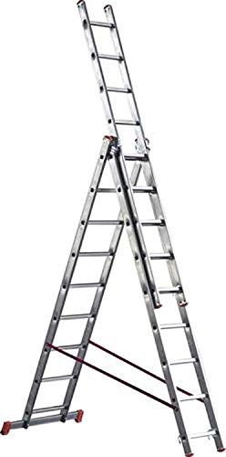 Scala alluminio telescopica Marchetti Orange 3 rampe x 7 9 11 12 gradini (3 rampe x 9 gradini)