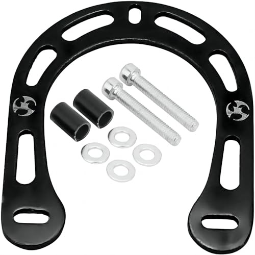 VIFER Aluminum Alloy Bicycle Brake Boosters Bike Brake Boosters Mountain Bicycle Brake Boosters with Screws (Black)