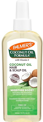 Coconut Oil Formula® with Vitamin E, Moisture Boost, Hair & Scalp Oil, 5.1 fl oz (150 ml), Palmer's