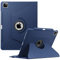 FINTIE Coque pour iPad Pro 12.9 Pouces 2022/2021/2020/2018 (6e/5e/4e/3e Génération) - [Rangement de Pencil] Housse Rotative à 360° Etui Veille/Réveil Auto Pochette Pivotante, Bleu Marine