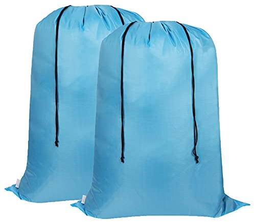 Asonen sacco per biancheria grande 2 pezzi 37X47 pollici,borsa per biancheria portatile di grande capacità antistrappo con coulisse a due vie,adatta per studenti,appartamenti,viaggi,vacanze,università