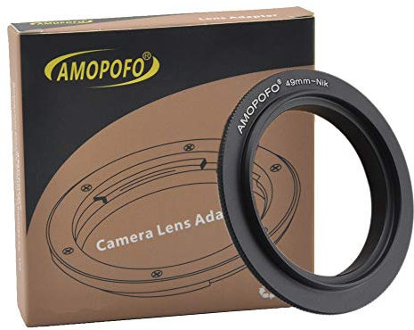 49mm Macro Lens Reverse Ring Compatible with for Nikon D1,D1H,D4,D100,D200,D300,D300S,D700,D800,D70,D70S,D3100,D3200,D5000 Camera and with 49mm Filter Thread Lens.Macro Shoot(49mm-Ai)