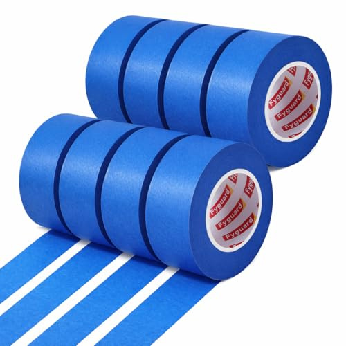 Fyguard Ruban De Masquage Bleu, 8 Rouleaux 24 Mm X 50 M