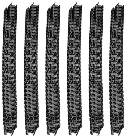 QANYEGN 100 st dubbelslinga trådbindningsryggar, dubbelslinga spiralbindningsspole, 34 tänder 3:1 stigning 7,9 mm diameter 40 arks kapacitet för papper i Letter-storlek (Svart)