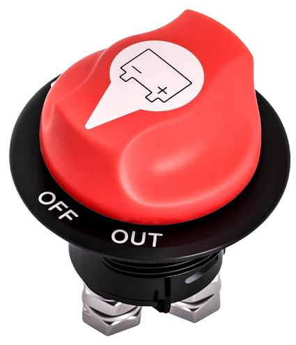 Interruptor de separación de batería de 12 V, 24 V, 48 V, 100 A, interruptor principal para caravanas, yates, furgonetas, camiones, caravanas, motocicletas, IP56, resistente al agua