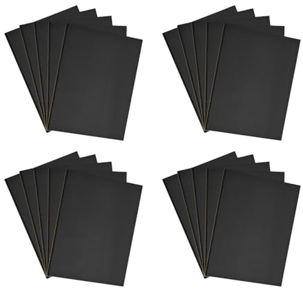 Zayejod 20PCS Foam Sheets Self Adhesive 5mm Thick- 300 * 200mm | Insulation,Anti Vibratio,Foam Neoprene Rubber Sheets Pads, Floor Protector Pads,Furniture Pads,Closed Cell