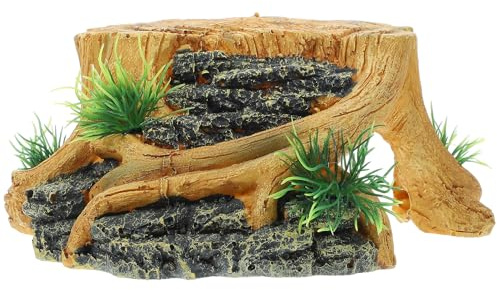 Gadpiparty Plataforma para Tortugas de Resina Superficie Lisa y Diseño Realista para Acuarios y Tanques, Adorno Resistente y Funcional para Hábitat de Reptiles