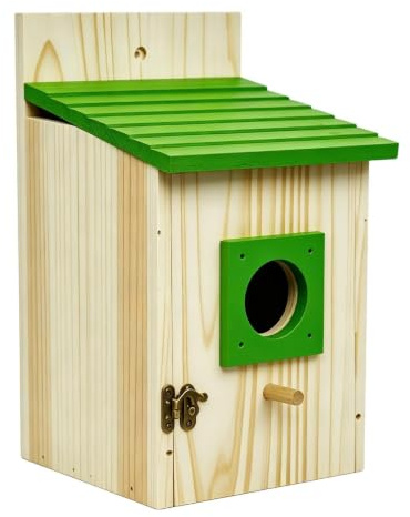 Owl House - De Búhos De Madera, Refugio Portátil para Pájaros