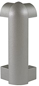 Fuchs Design angolo esterno Canalina per cavi-Battiscopa 70 mm Altezza Alluminio anodizzato argento Canalina portacavi Ponte portacavi per il passaggio dei cavi