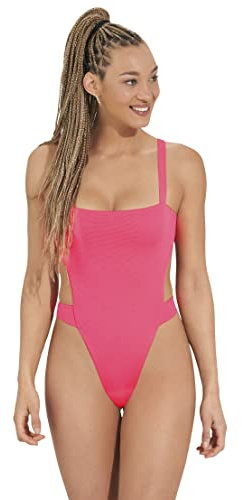 Maaji Women's Standard Trikini One Piece Without Soft Cups, Fucshia, Medium
