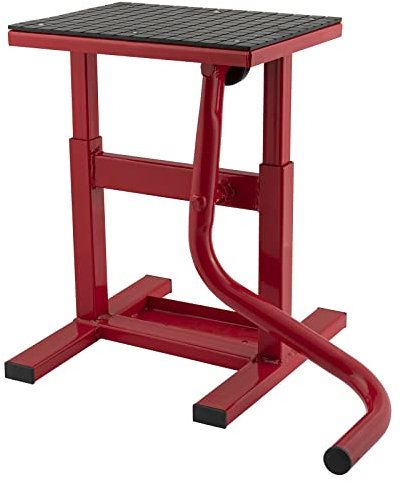 Cavalletto Alzamoto Centrale Moto Cross Universale Enduro Offroad Rosso