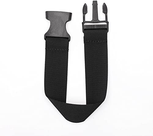 Maxtonser Rallonge de Ceinture Portable pour Ceintures de Sac de Ceinture d'extension de Sangle de Sac Banane, Noir