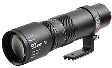 TTArtisan Teleobjetivo de Cuerpo metálico F6.3 de 500 mm Compatible con Montura Fuji X, Color Negro