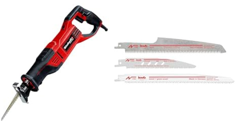 Einhell Universalsäge TE-AP 750 E (750 W, Hubzahl-Elektronik, werkzeuglos verstellbarer Sägeschuh, werkzeugloser Sägeblattwechsel, großer Softgripbereich, inkl. 4 Sägeblätter für Holz und Metall)