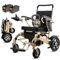 WEYRAL 2 sedie a rotelle elettriche da 12 Ah, pieghevoli, con controllo posteriore, 40 + km, sedia a rotelle elettrica fino a 150 kg, sedia a rotelle elettrica per anziani