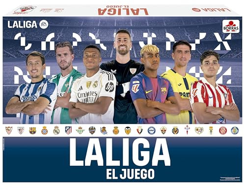BORRAS - El Juego de LALIGA 25/26, Juego de Mesa de Estrategia basado en la EA Sports. El Juego de Mesa para Amantes del fútbol. Recomendado a Partir de 10 años, Partidas de 60' (20440)