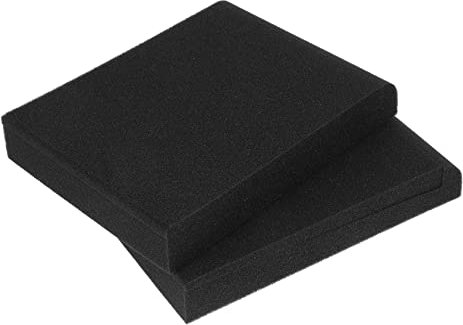 HEATSHAKING Cuscinetti in Schiuma Isolanti Per Altoparlanti 8 Pollici, 2 Pezzi, Piccoli e Leggeri, Riduzione Vibrazioni Per Migliori Prestazioni Audio a Casa e in Studio