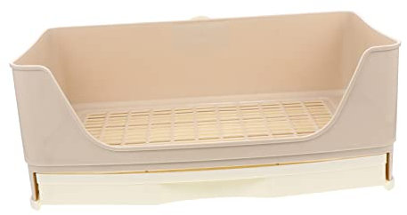 Toddmomy Kaninchen Toilette Aus Große Ecktablett Für Haustiertraining Geeignet Für Kaninchen Chinchillas Und Meerschweinchen Abnehmbares Für Einfache Reinigung