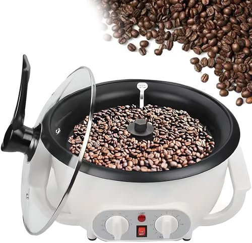 WUDLi Torréfacteur de café 1200W, température réglable de 0-240 ℃, capacité de 0,66 Livres, pour Le café et la Maison