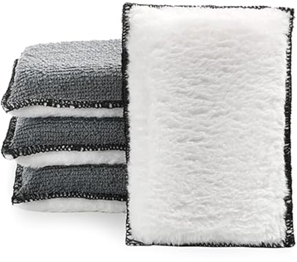 4 esponjas de lavado de coche para tapicería, tela de cuero, eliminación eficaz de la suciedad y acabado sin manchas en todas las superficies, limpiador de coche