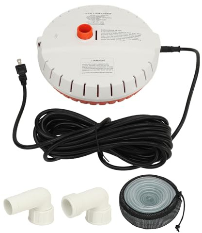 Yachet Submersible Pump 115/230VAC Multifunction Water Level Sensing Horizontal Pool Cover Pump for Boat