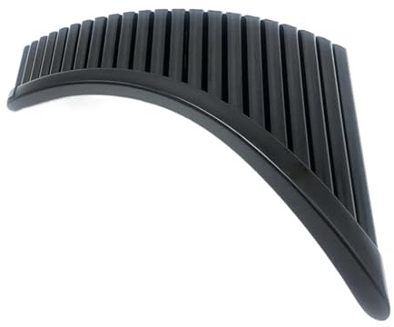 Flauta De Pan Para Principiantes Y Adultos 22 Tubos Con Base Llave G Plástico ABS(Black Left)