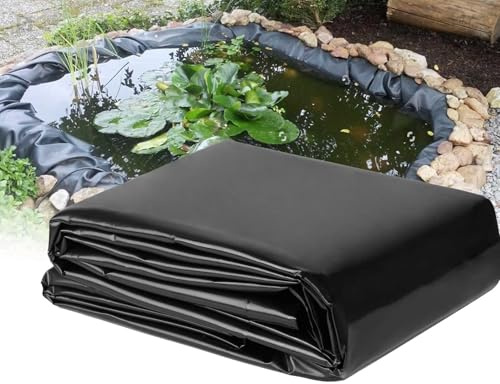 Förformat HDPE dammfoder 5 x 12 m lätt att klippa, perfekt för fiskdammar, koi-, trädgårdsfontäner, strömmar och vattenfall och flexibel vattenfunktionslösning