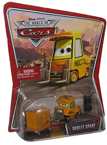 Disney Pixar - CARS - THE WORLD OF CARS - Petite voiture - Chariot élévateur jaune Dudley Spare - Nouveauté!