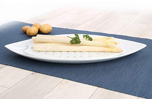 Holst Porzellan Assiette égouttoir en Porcelaine 45 cm 2 pièces « Bat »