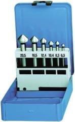 Kegel- und Entgratsenker HSS 90° DIN335 Satz 6-teilig 6,3-20,5mm