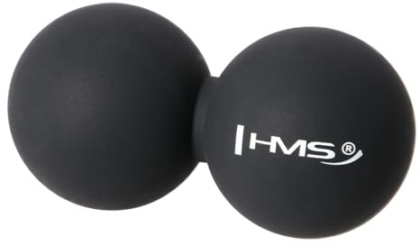 HMS Unisex's 17-42-002 5907695519396 Double Lacrosse Bälle, Black, One Size