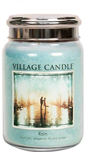 Village Candle Rain Duftkerze im Glas, groß, 740 ml