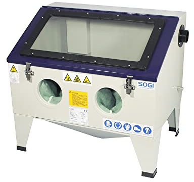 SOGI S-72 Sabbiatrice portatile professionale - 155 L - cabina di sabbiatura 750x500x300 mm - con accessori