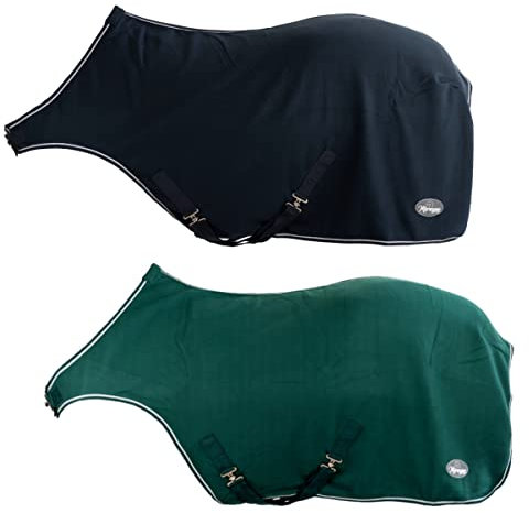 Marengos Fleece-Führanlagendecke tannengrün 145cm