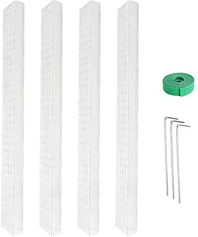 NSXIN DIY Moss Pole Moosstab Rankhilfe Pflanzstab Moosstange mit Pflanzenbinder für Zimmerpflanzen, 60cm Pflanzenstütze Pflanzstab Rankstab aus Kunstsoff für Monstera [ohne Moos]