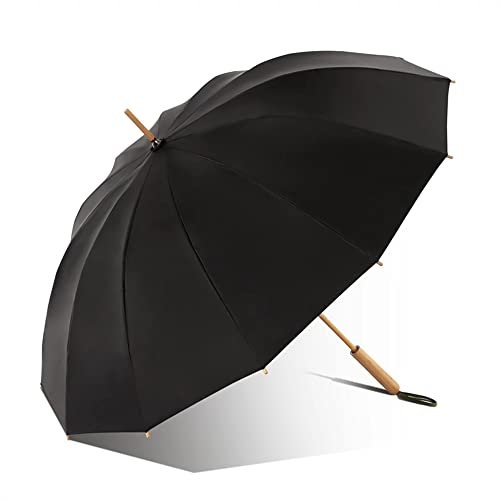ZCBYBT Long Pole Straight Handle Handmade Bamboo Umbrella Sun Protection Parasol Retro Wind & Rain Dual-Use Umbrella for Men And Women