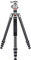 JUSINO TK-284C - Trípode de viaje de carbono con cabeza de bola de precisión mecanizada CNC FGS-41, hasta 193 cm de altura total, con columna central reversible, soporta hasta 15 kg