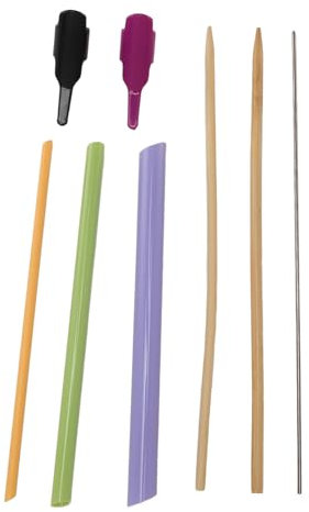 Stoffschlauchmacher, Schnelldreh-Stoffset, 3-teiliger Stoffschlauchwender und 2 Stück Fingerding-Schieber, Fadenkontrolle, Nähzubehör, Praktisches Nähwerkzeug für Kunsthandwerk,