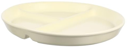 FUNOMOCYA Plato De Servir Cerámica Porcelana Compartimentos Desayuno Fuente Redondo Decoración