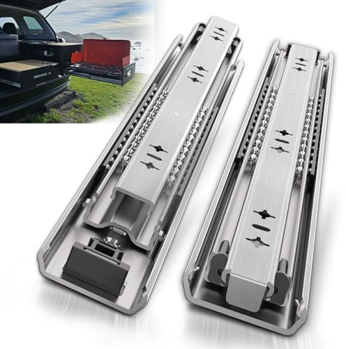 VITERLYNX Heavy Duty 10 Inch Drawer Slides, 300 lb Load Capacity, Side Mount, Full Extension, Ball Bearing, Cabinet RV Rails, 3/4 Thick Clearance, 1 Pair