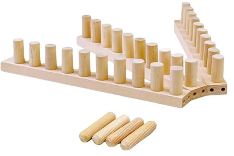 SZLIFE Telaio in Legno per Coperte Fai da Te, Dimensioni Regolabili, Decorazione per la casa, Robusto Telaio in Legno con pioli, Artigianato con Filati,