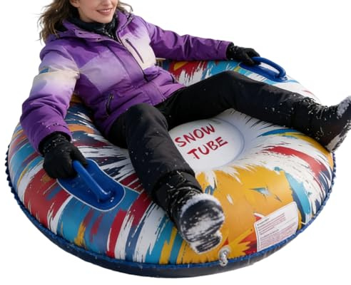 Slittino Gonfiabile, Sport e Libero All'Aperto in Inverno | Tubi da Neve Rinforzati per Discesa - Per Adulti Famiglia e Attività All'aperto Inverno