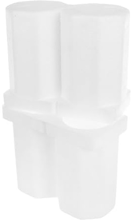 TEHAUX Scatola per 2 Bottiglie in Plastica Espansa Bianca per Trasporto con Doppio Design e Struttura Interna Sicura per Picnic e Trasporto
