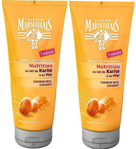 Le Petit Marseillais – After Shampoo, trockenes/geschädigtes Haar, Honig, 200 ml, 2 Stück