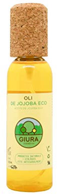Aceite corporal Jojoba bio & aceite facial & aceite para el cabello y piel prensada en frío 100 ml. Contenido: 100 ml.