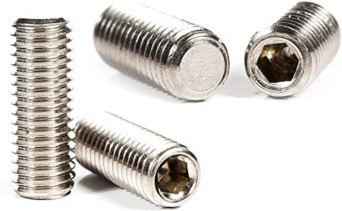 M5 x 6mm A2 Stainless Steel Flat Point Grub Screws/Grubs Bolts (Pack of 20) G04BCD